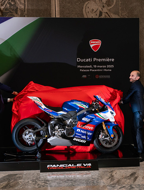 Adolfo Urso_ Minister of Enterprises and Made in Italy and Claudio Domenicali_ Ducati CEO